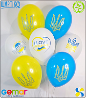 12 пастель 01, 02 та 09 з мал. "LOVE UKRAINE" 2+0  (50шт/уп) 