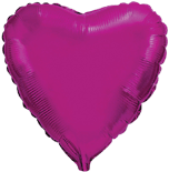 9" серце-міні пурпурове 202500 PU фольга