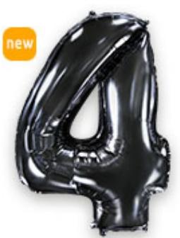 Цифра 4 Flexmetal ЧОРНА (901764 N)