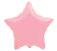 32" зірка б/м пастель рожева 306500 RS фольга