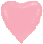 32" серце б/м пастель рожеве 206500 RS фольга