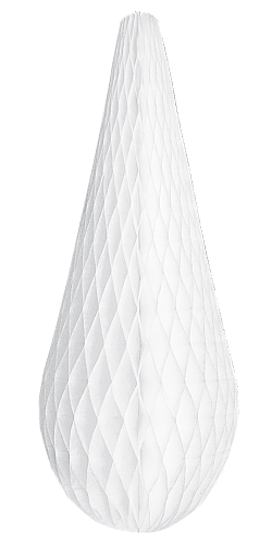 Крапля біла паперова 51 см Paper Fantasies