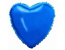 32" серце б/м синє 206500 A фольга