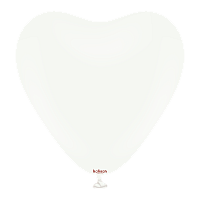 12" Серце пастель Білий (White) Kalisan, Турція