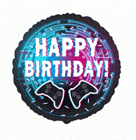 401623 круг 18* з малюнком Happy birthday Контроллер