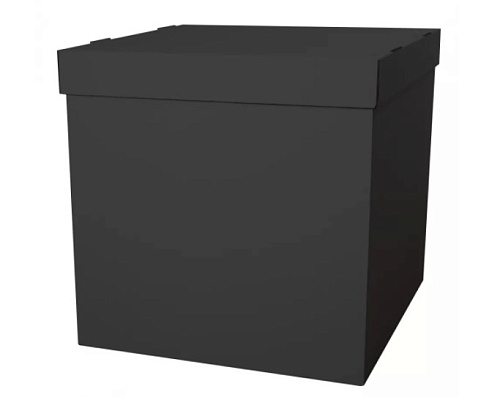 Коробка-сюрприз подарункова ЧОРНА 70*70*66