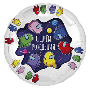 220311 18* круг з малюнком Космонавтики Agura 