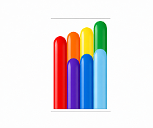 Конструктор пастель 260М Райдужний асортимент (Rainbow Assortment)