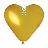 Серце 17" металік 39 золото (CR17)
