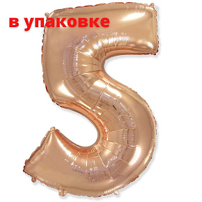 В упаковці Цифра 5 Flexmetal РОЖЕВЕ-ЗОЛОТО (B901765RG)