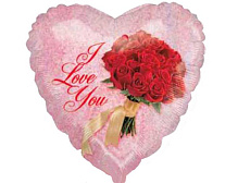 86550 Серце 18" з мал. "I love you" Betalik США