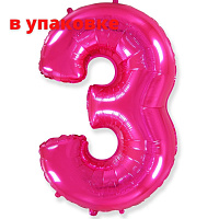 В упаковці Цифра 3 Flexmetal ФУКСІЯ (B901763F)