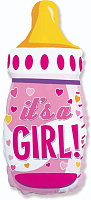 Пляшечка It's a Girl 31/17* 901827 рожева Фольга 
