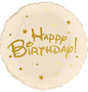 НК657 18" круг з малюнком Happy Birthday Дісней Китай