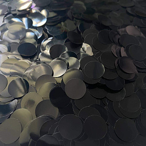 Конфетті КОЛО МАЛЕНЬКЕ чорний (1,2 см.) (1уп.=100 гр.)
