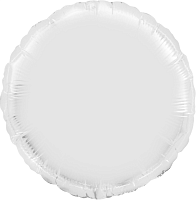 18" круг б/м білий 401500 B  фольга